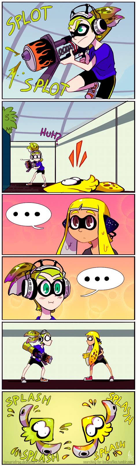 Splatoon is a crazy game, where you can watch the craziest girls. . Inkling porn